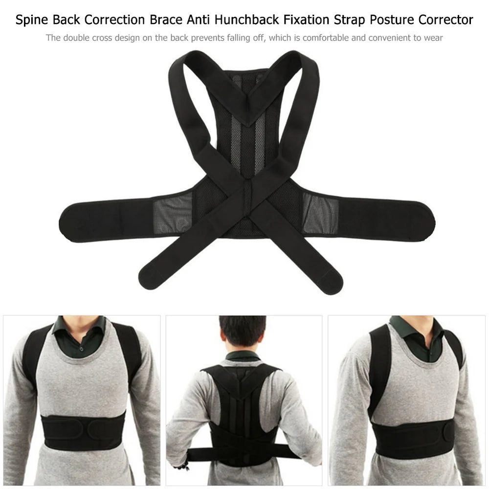 Adjustable Posture Corrector for Back Pain Relief & Support